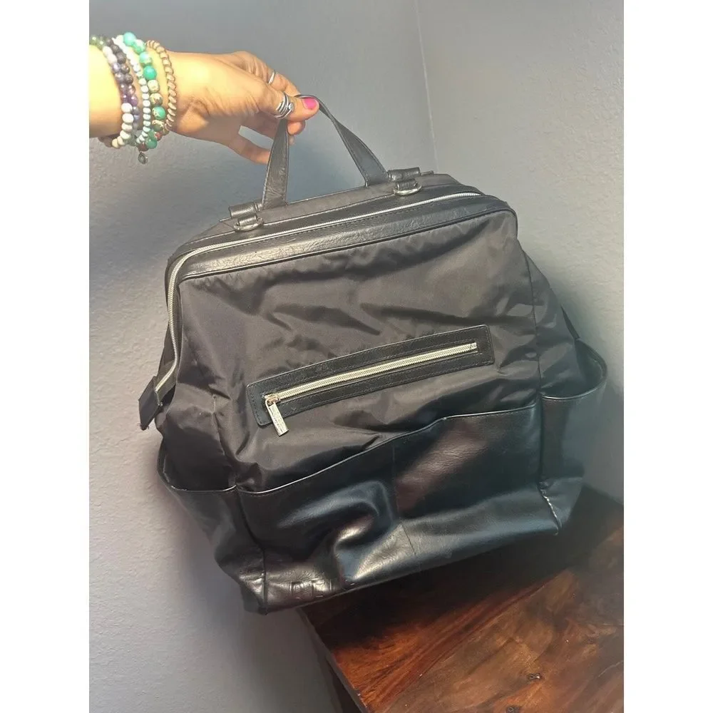 BEIS Revolve Backpack Diaper Bag Baby Maternity Lightweight Black